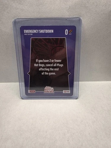 2026 Bo Jackson Battle Arena - Emegency Shutdown #PL-19 Play First Edition