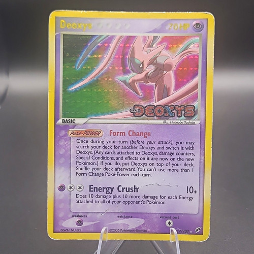 Pokemon Deoxys Attack Forme 17/107 EX Deoxys Reverse Holo Rare English