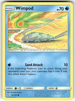 Wimpod SM - Unified Minds Common Pokemon Near Mint or Better
