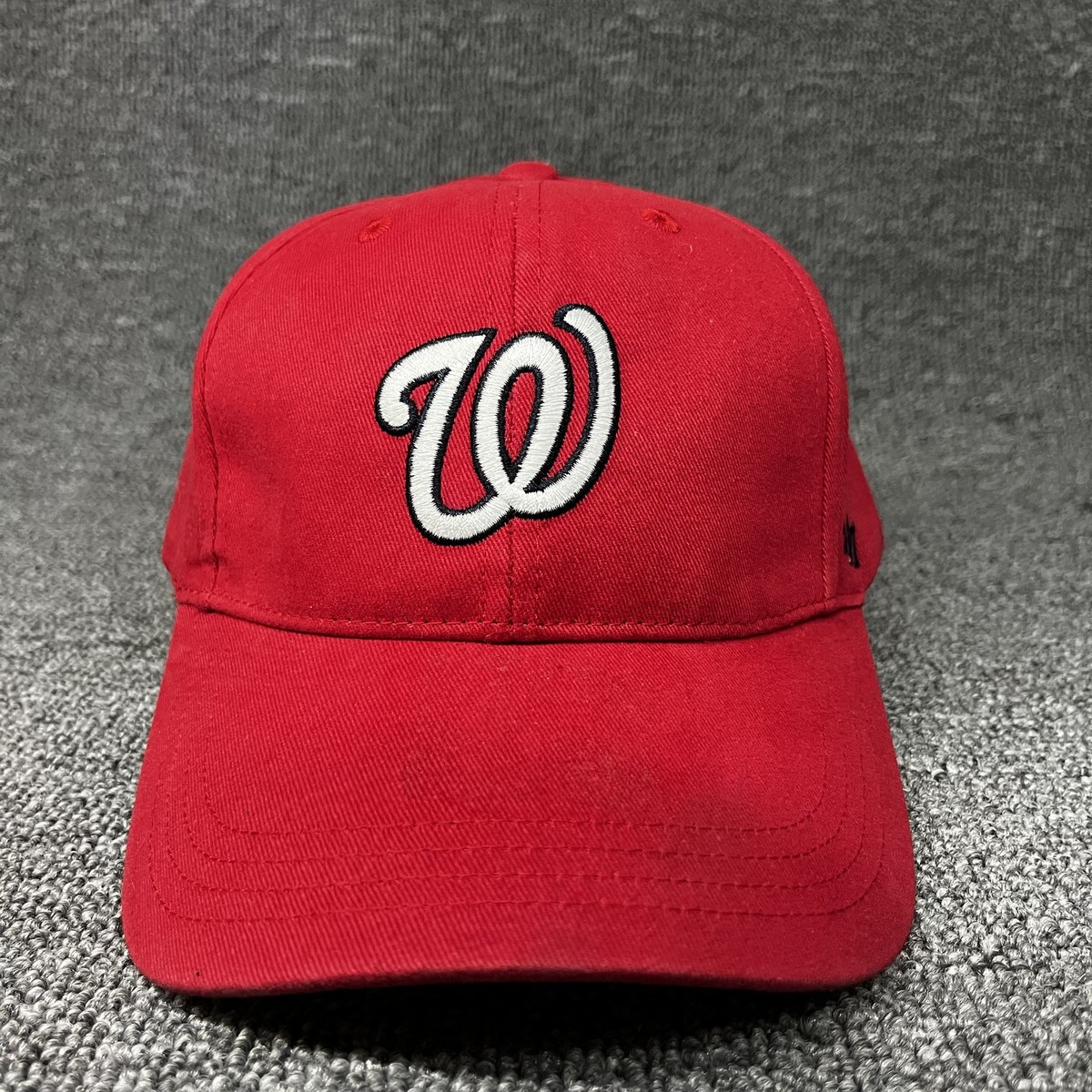 Washington Nationals '47 MVP Hat Red MLB Adjustable Hook & Loop Strapback Cap