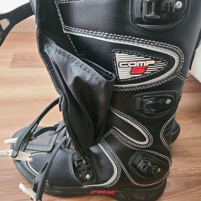 Fox Racing Comp 5 Youth Motocross Boots Size Youth 8 Black EUC | eBay