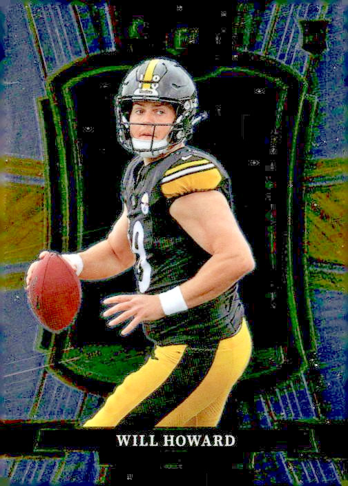 Will Howard 2025 Panini Select Premier Level #152 Silver Prizm (RC) Steelers