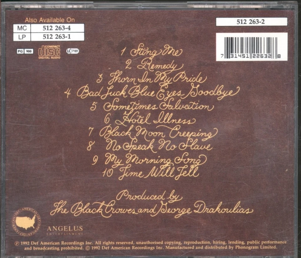 Black Crowes Southern Harmony and Musical Companion CD Europe Def American - Image 2 of 3