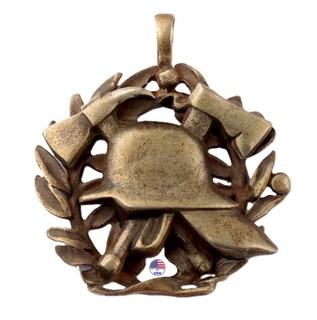 Fire department 800 silver Fireman's pendant Hat Hat Ax Axe Army force Jewelry