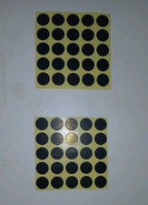 25 Phone Camera Opaque STICKERS Covers Privacy Block 6mm Removable Reusable .25"