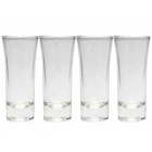 Apollo Shot Glass Set of 4 Clear Glasses For Mini Desserts Party Drinks 28ml UK