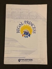 Vintage Regal Princess Fincantieri Italy Brochure Poster 33 x 24 Collectible