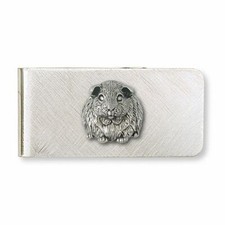 Guinea Pig Money Clip Jewelry Sterling Silver Handmade Piggie Money Clip GP1-MC