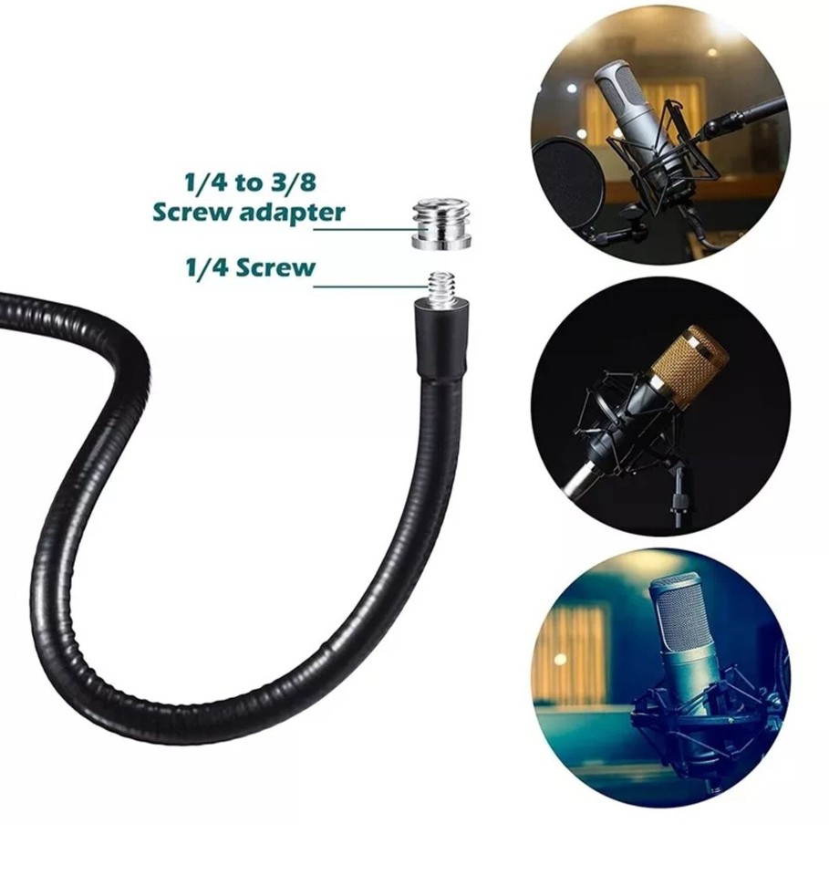 Microphone Stand Flexible Gooseneck Desk Clamp Holder Microphone Arm