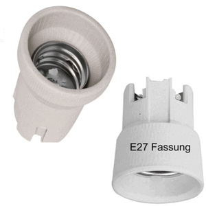 Porzellanfassung / Keramikfassung E40 bis 240° / E27 bis 165°C