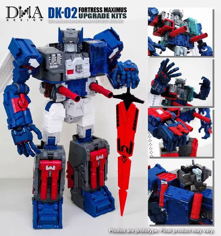 For DNA Design DK-02 Upgrade Kit - Fortress Maximus Accessories