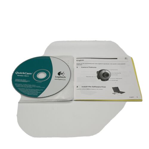 Logitech QuickCam Version 10.5.1 Software PC Disc And Manuel eBay