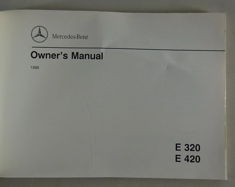 Owner's Manual Mercedes Benz E-Class W124 E320/E420 Usa-Model Desde 10/1994 - Imagen 2 de 4