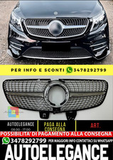 💥KÜHLERGRILL SILBER DIAMOND GEEIGNET FÜR Mercedes Benz V-Klasse W447 19💥
