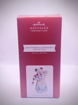 2021 Hallmark Whittaker Q. Snowden Keepsake Ornament Club Event Exclusive!