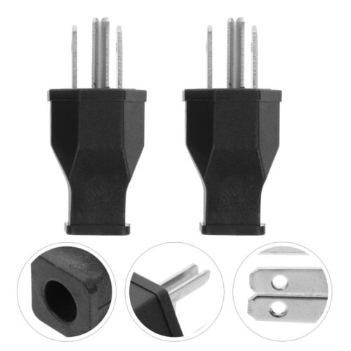  2 Pcs 3 Prong Plug Replacement American Standard Tool Straight Blade - Picture 1 of 12