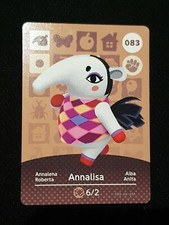 ANNALISA ANIMAL CROSSING AMIIBO SERIES 1 CARD #083 TRACKED AU POST geniuine