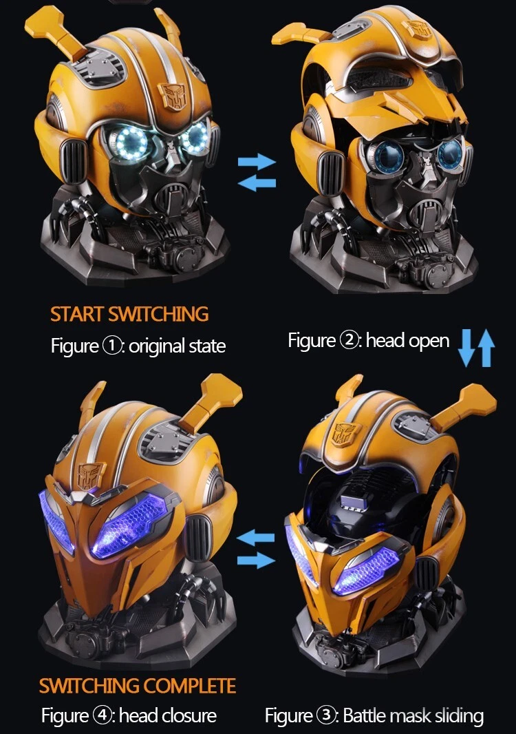 Great Gift-1:1 Voice Control Bumblebee Helmet ( English )/Toys