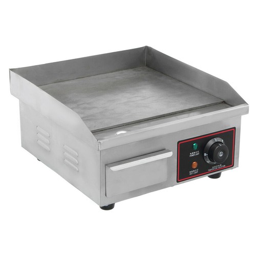 1500W 14" Commercial Electric Countertop Griddle Flat Top Grill Hot Plate BBQ - Picture 6 of 11