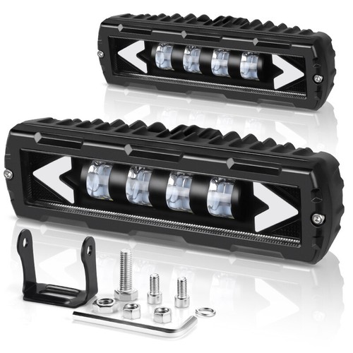2X 6inch LED Work Light Bar Spot Pods Fog Driving Lamp Offroad Truck Amber White - Picture 14 of 14