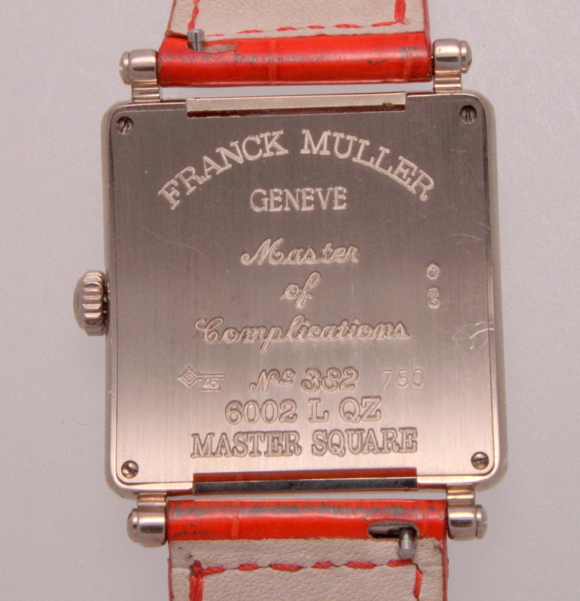 Authentic Franck Muller Master Square 18K White Gold Watch