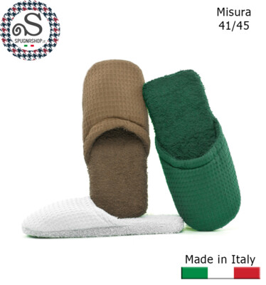 Ciabatte In Spugna Di Cotone 100% - Fatte A Mano In Italia, Comode E Morbide, Uomo E Donna - Foto 10