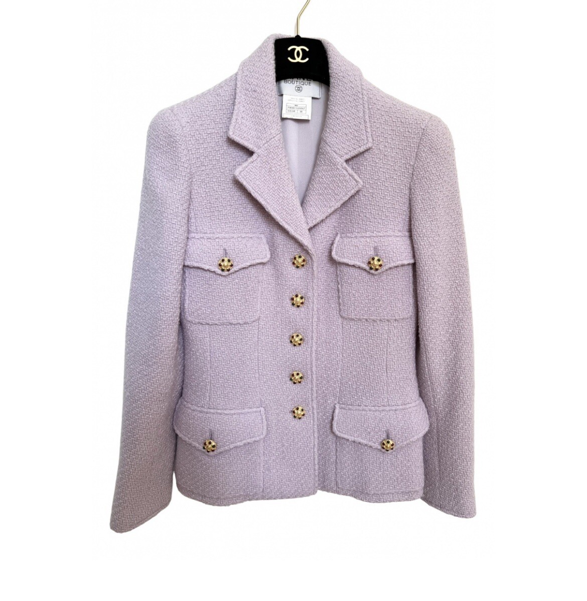Iconic Vintage Chanel Jacket from 1996 Runway Show with Gripoix Buttons FR38 image 2