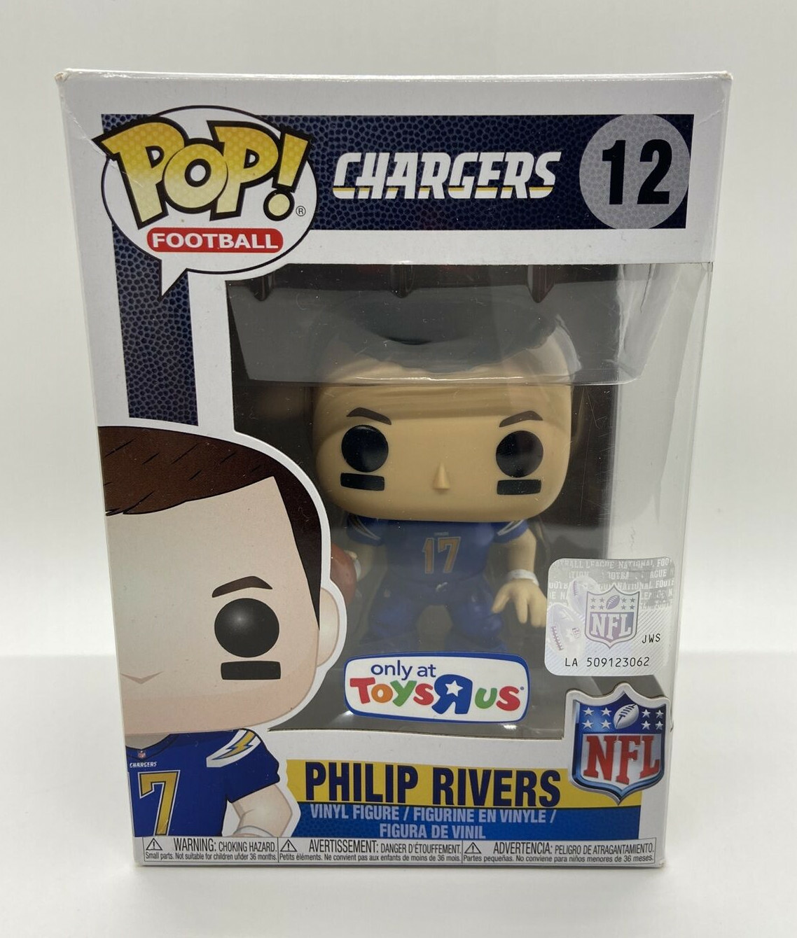 Sale Funko Pop Phillip Rivers 12 Color Rush Nfl La Chargers Qb Toys R Us Blue