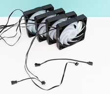 New: 4 Pack - Phanteks D-RGB 120mm 4 Pin PWM Fan (Skiron MG-F120 D-RGB)