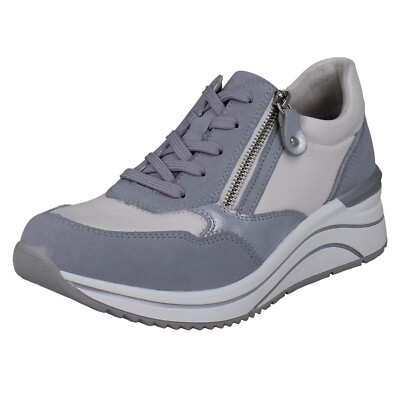Ladies Remonte Causal Wedge Trainers Synthetic Removable Insoles D0T01