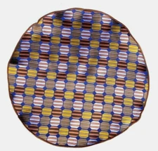 Lord R Colton Masterworks Pocket Round Purple Stockholm Silk  $75 Retail New