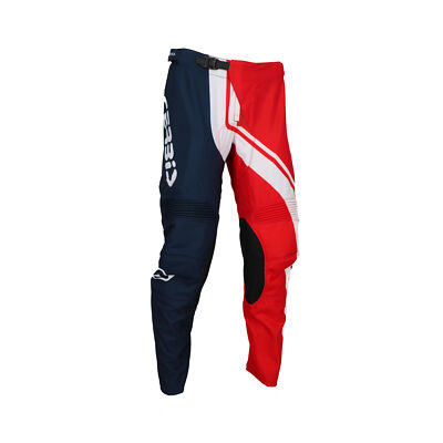 ACERBIS PANTALONI MX MOTO CROSS ENDURO TRACK CONNECTION ROSSO/BLU