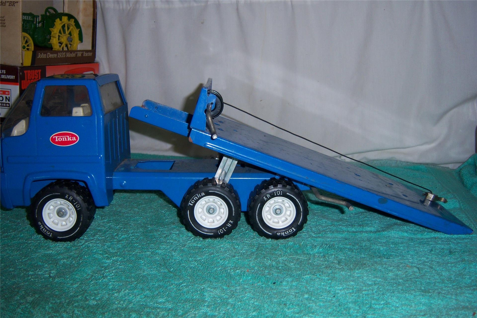 Tonka Ramp Hoist Truck 1976 A Good Fully Working Toy Hard To Find 18 " Long