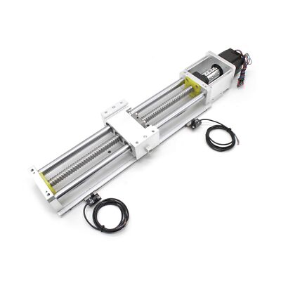 Electric Linear Stage Actuator Travel Length 300mm Ballscrew 1605 Double Opti...