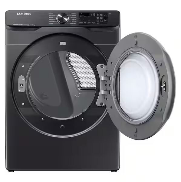 Samsung 7.5 cu. ft. Stackable Vented Electric Dryer, Sensor Dry (Brushed Black)