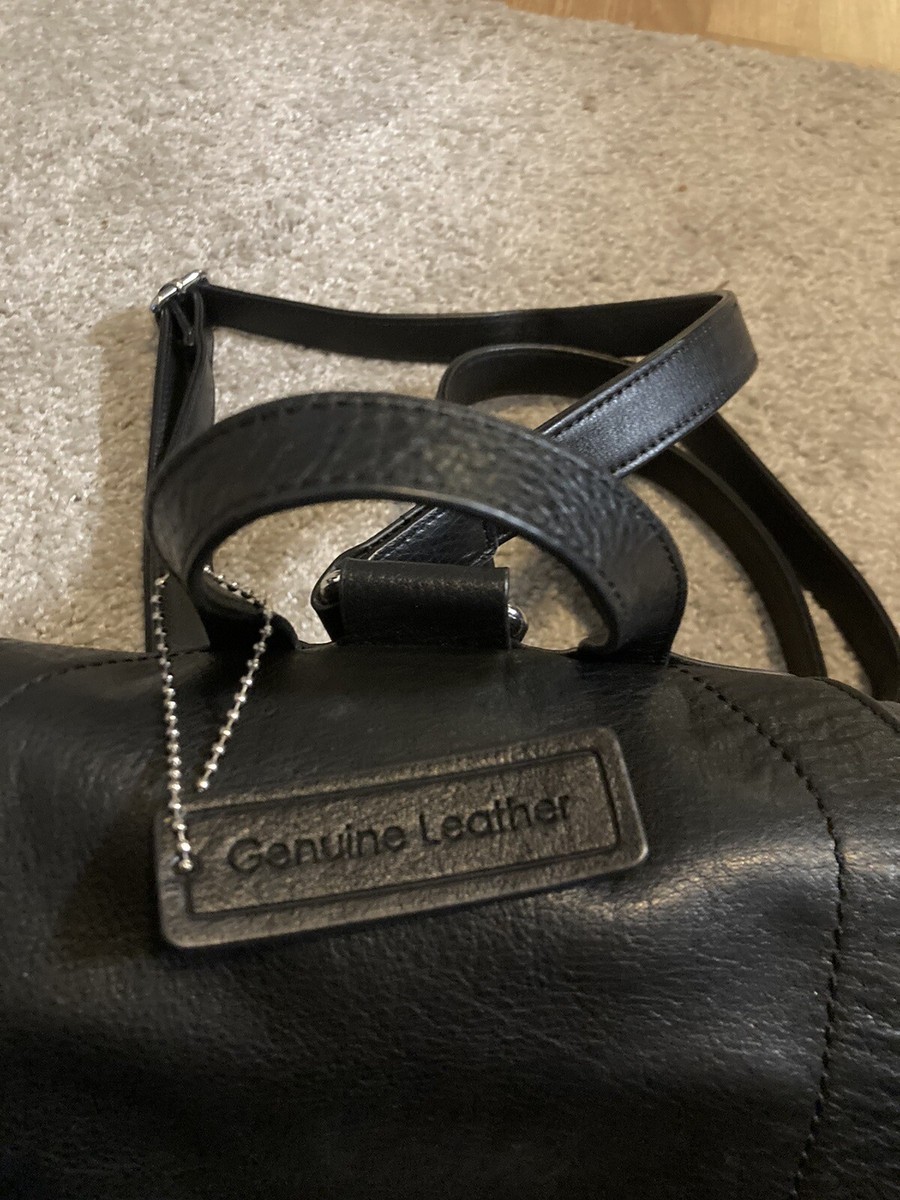 G.H. Bass and Co. Leather pebbled black backpack purse | eBay display picture 1