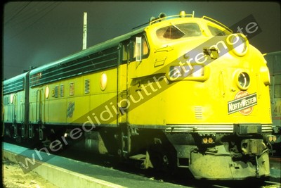 Original Dia Chicago & Northwestern CNW 272 EMD F7A 12-12-74 (WU)