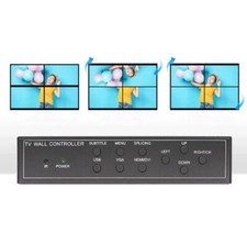 4 Channel HDMI Video Wall Splicer Controller Processor 8 Modes 2x2 1x4 1x3 etc 