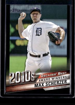 2022 Topps Decade's Best Max Scherzer /299 Black Tigers 