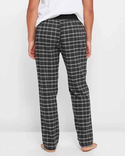 MENS size M Flannel charcoal check sleep pants pockets Target Man medium NEW 807 - Picture 3 of 4