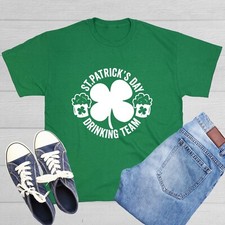 St.Patrick's Day Drinking Sarcastic Humor Graphic Tee Men Novelty Funny T Shirt