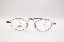 Vintage Puma MP 793 Gray Oval Glasses Eyeglass Frame NOS
