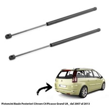 2 MOLLE  A GAS PISTONCINI  PORTELLONE BAGAGLI X Citroen C4 Picasso I UA dal 2007