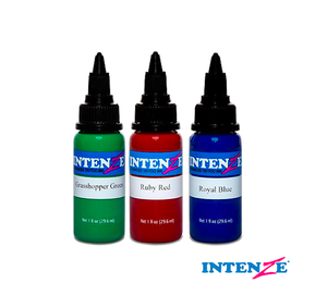 Intenze Tattoo Ink Popular Colors Set 5 Of 3 Bottles 1 Oz 30 Ml Authentic Usa Ebay