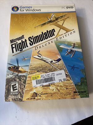 Microsoft Flight Simulator X Deluxe Edition (PC Windows, 2006) w/ Key Code