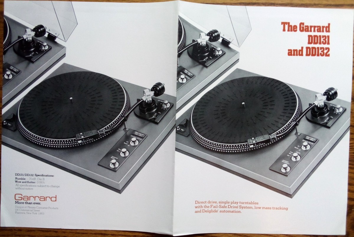 Garrard DD131, 132, Multiple play Turntables, Music Recovery