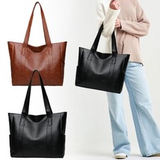 Women's Designer Leather Shoulder Bag Large Capacity Ladies' Hobo Tote Handbag