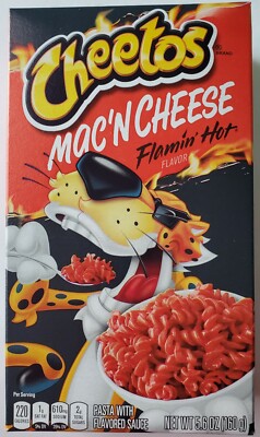 NEW CHEETOS MAC 'N CHEESE FLAMIN' HOT FLAVOR 5.6 OZ BOX