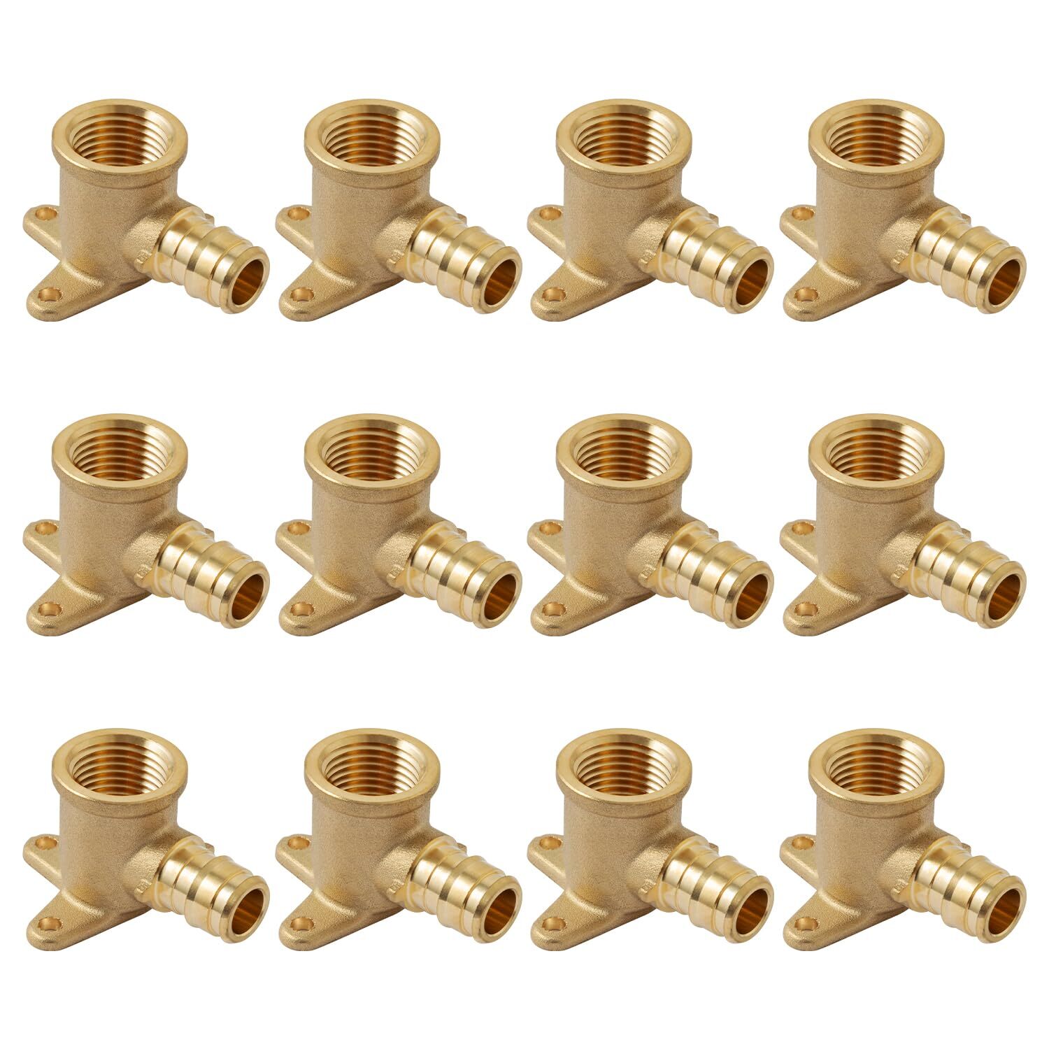 12 Pack Pex A Expansion 1/2" X 1/2" Female Npt Drop Ear Elbow Astm F1960 Only Fo