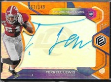 2020 Elements Future Neon Signs Terrell Lewis Rams Rookie Autograph 067/149